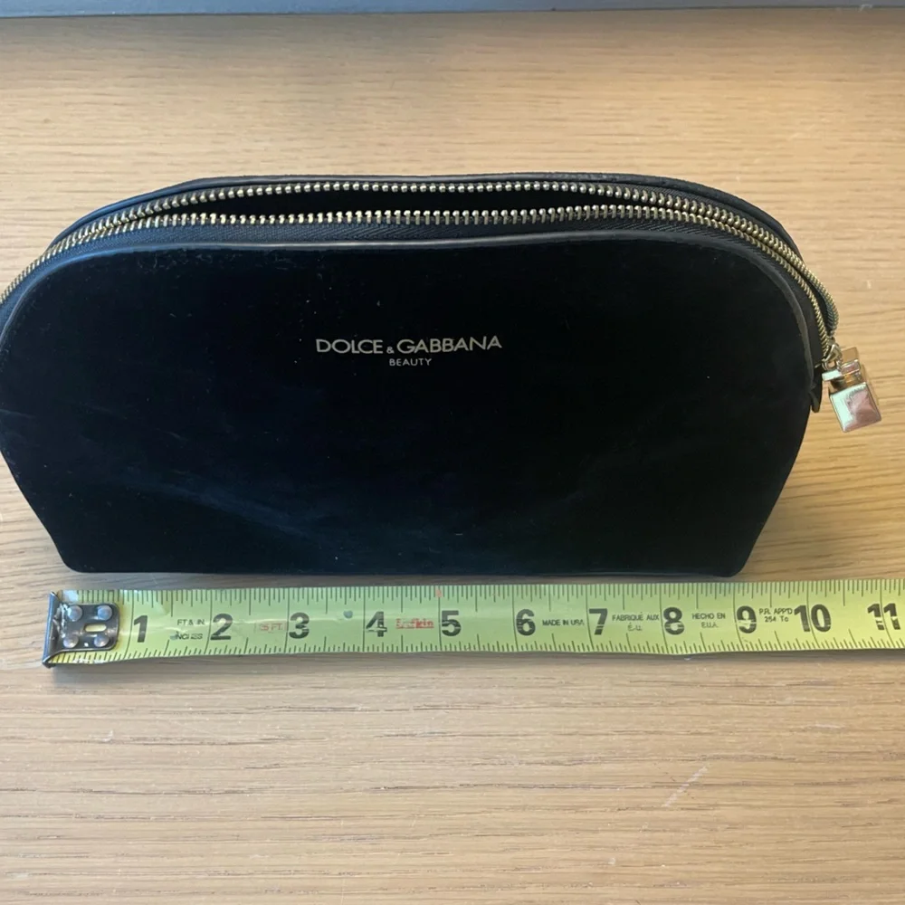 DOLCE & GABBANA BEAUTY BLACK VELVET NEW COSMETIC CASE